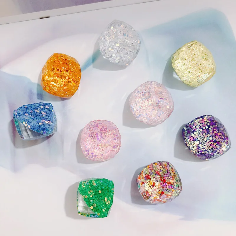 

Новое летнее свежее и интересное ins милое многогранное прозрачное искусственное аксессуары для волос патч-материал