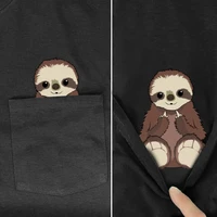 plstar cosmos t shirt summer pocket sloth i do what i want printed t shirt men for women shirts tops funny cotton black tees