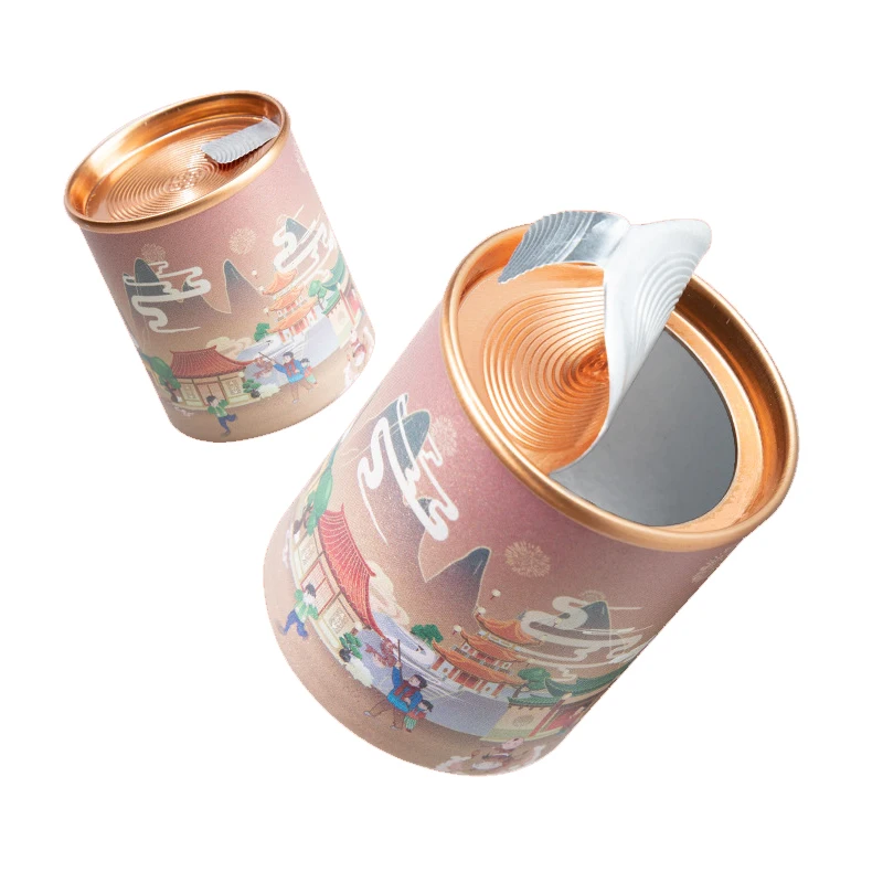 50Pcs/Lot ECO Friendly Round Paper Container Disposable Tea Packaging Tube Candy Can Food Cylinder Multiple Color Options