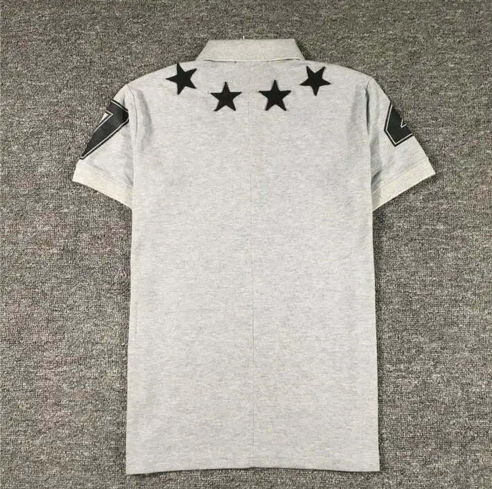 

High New Novelty 2021 Men High Embroidery 7 4 star Fashion Polo Shirts Shirt Hip Hop Skateboard Cotton Polos Top Tee S-2XL #B84