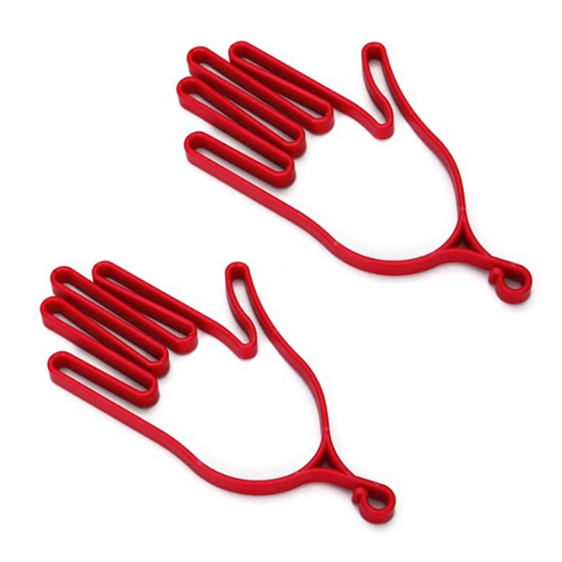 

2X Durable Outdoor Sport Golf Gloves Stretcher - Red