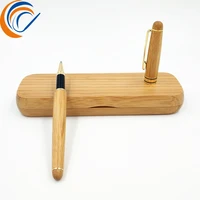 factory wholesale bamboo pen roller signature pen korean stationery office supply
