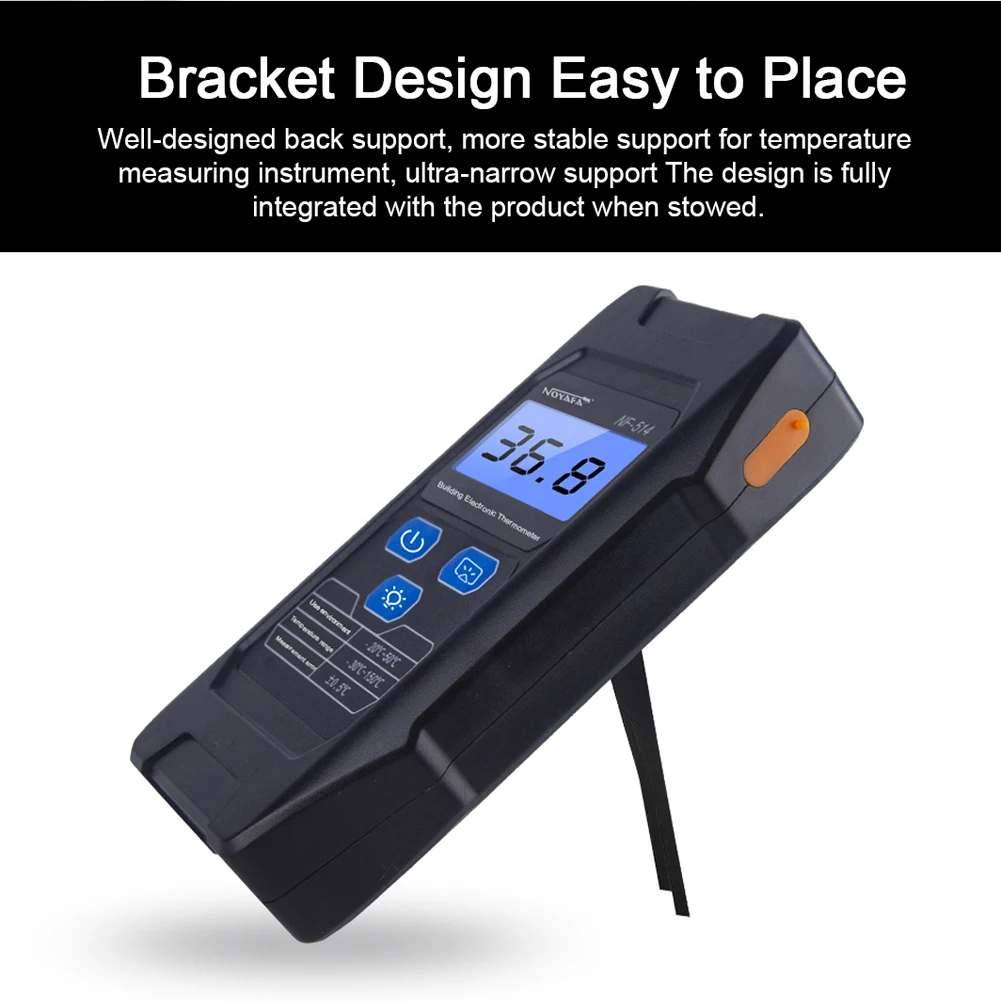 

Portable Temperature Tester Building Electronic Temperature Meter High Accurancy LCD Display Temperature Measuring Instrument