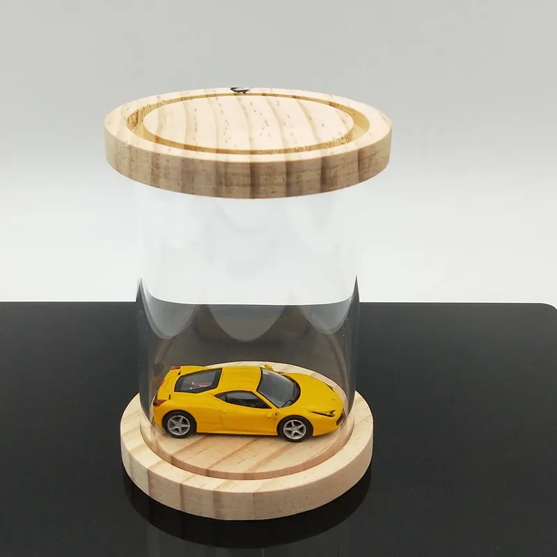 

Hand Models Display Stand Dust-Proof Storage Box Acrylic Boxes Round Car Model Blind Box 12.5cm