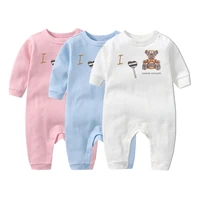newborn baby girls fashion long sleeve bodysuit new style cotton boys jumpsuit for autumn and winter
