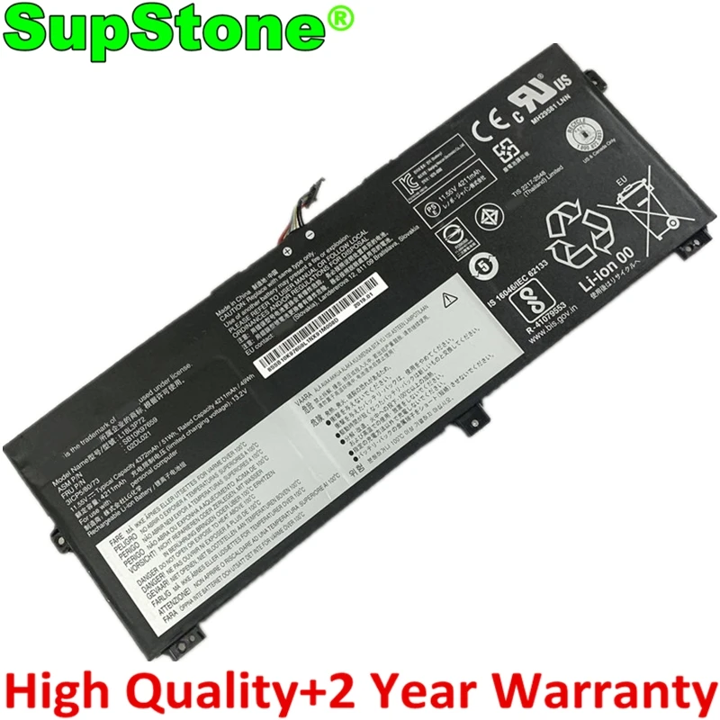 

SupStone L18L3P72 L18M3P72 L18S3P72 Laptop Battery For Lenovo X390,X13 Yoga 20SX 20NN 20NQ SB10K97659 02DL021 02DL022 SB10T8317