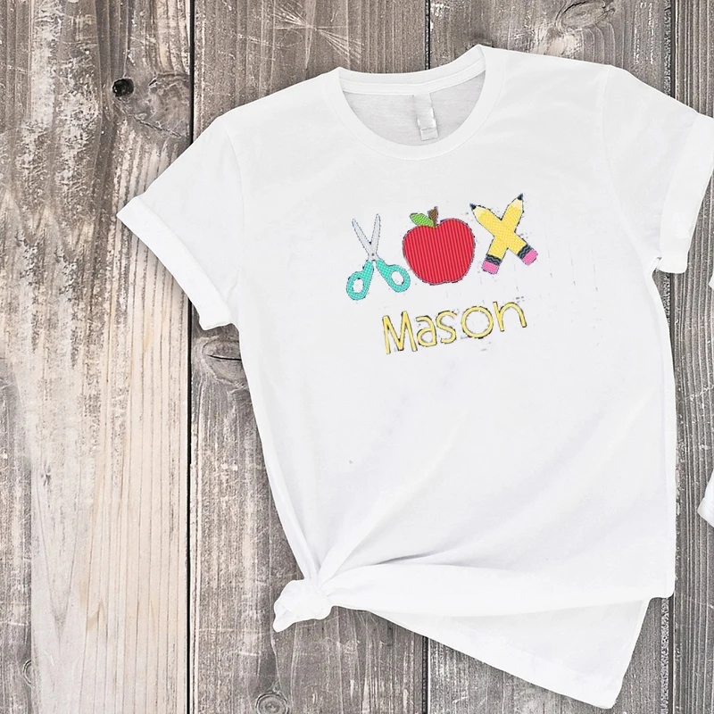 Рубашка для мальчиков возвращение в школу индивидуальная футболка подходящие