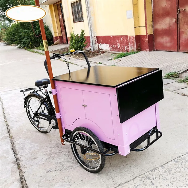 Уличный мобильный велосипед для взрослых электрический кофе грузовой закуски