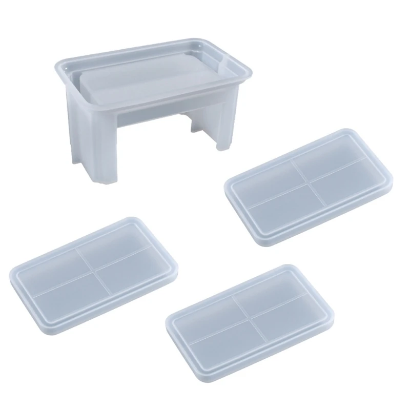 

Coaster Epoxy Resin Mold Cup Mat Storage Box Silicone Mould DIY Crafts Jewelry Holder Ornaments Casting Tools