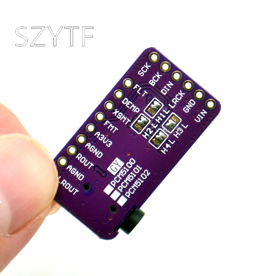 Интерфейс ies PCM5102 декодер ЦАП GY-PCM5102 модуль плеера ies для Raspberry Pi pHAT формат плата цифровой PCM5102A аудио Плата