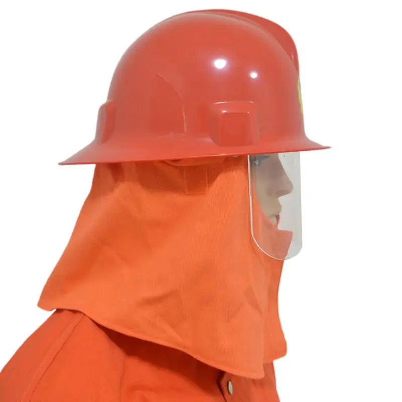 

Rescue Helmet Fire Fighter Helm Protective Safety Cap Glasses CAPF Hat