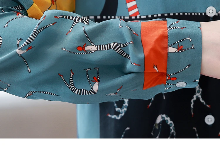 Женская рубашка из натурального шелка офисная мягкая свободная блузка с