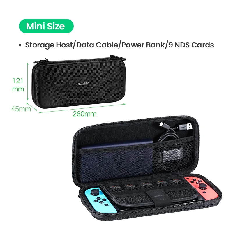 Ugreen сумка для хранения для kingd Switch Lite nintendo s Чехол для консоли Switch прочный Чехол Nitendo для NS nintendo Switch аксессуары - Цвет: Mini Size Bag