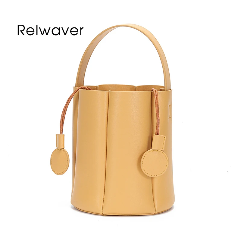 

Cowhide women messenger bags genuine leather bucket bag fashion flower shape shoulder bag small composite crossbody bag