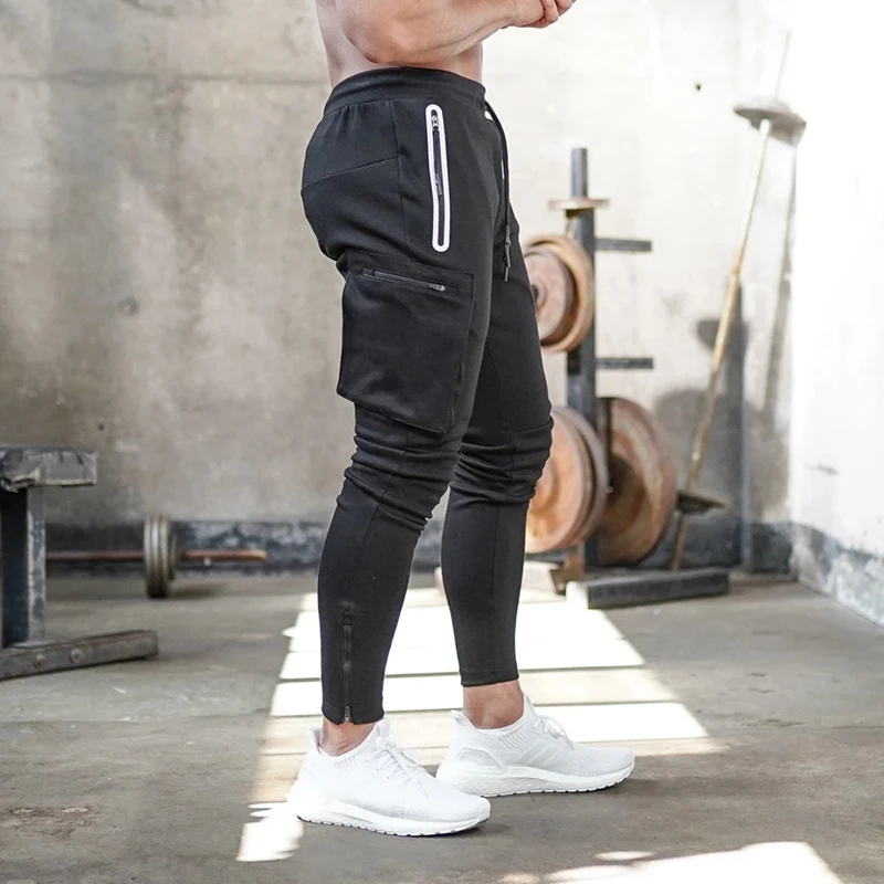 Men's Fitness Pants Sports Tapered Sports Pants With Zipper Pockets Running Training Pants
Men's Fitness Pants Sports Tapered Sports Pants With Zipper Pockets Running Training Pants