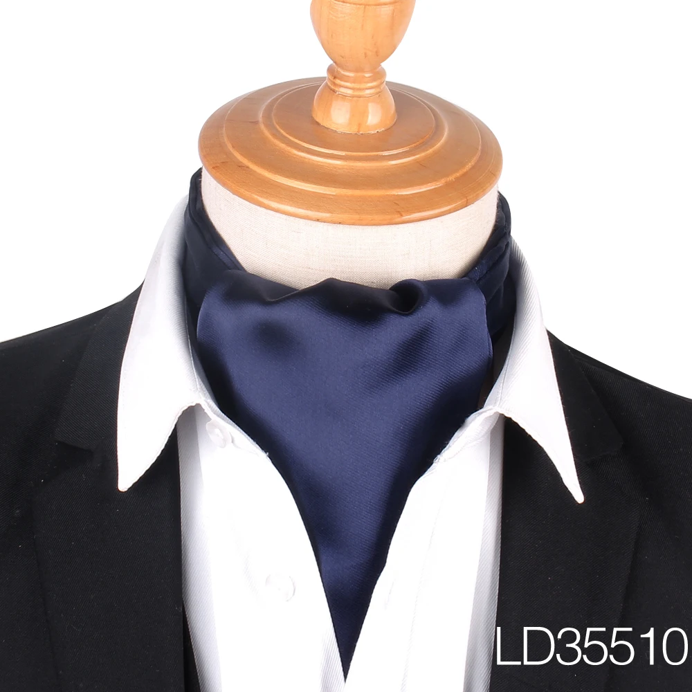 LD35510 Мужской галстук с пейсли, галстук для свадьбы, формальный галстук, Ascot Scrunch, британский джентльмен, полиэстер, трикотажный галстук, роскошный - Цвет: LD35510