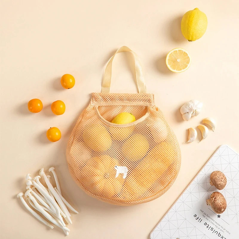 Подвесная Сетчатая Сумка для хранения овощей экологически чистая сумка лука