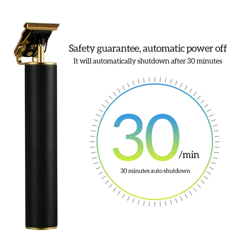 

USB Rechargeable T-Blade Hair Trimmer Hairdresser Hair Clipper Professional Fast Charging Barber Men Hair Cutting Machine