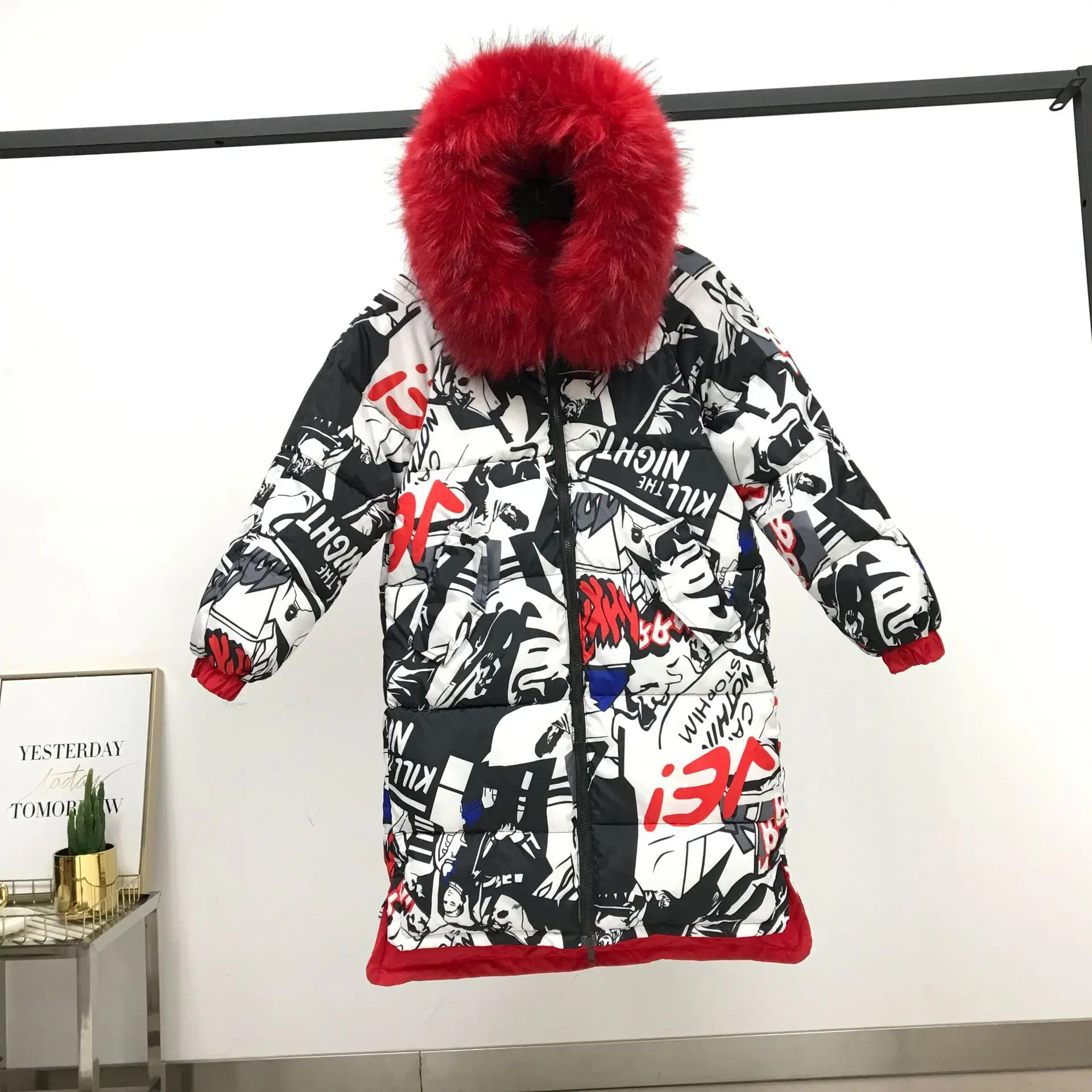 QIHUANG/2019 зимняя Двусторонняя одежда утолщенная Женская пуховая куртка модный