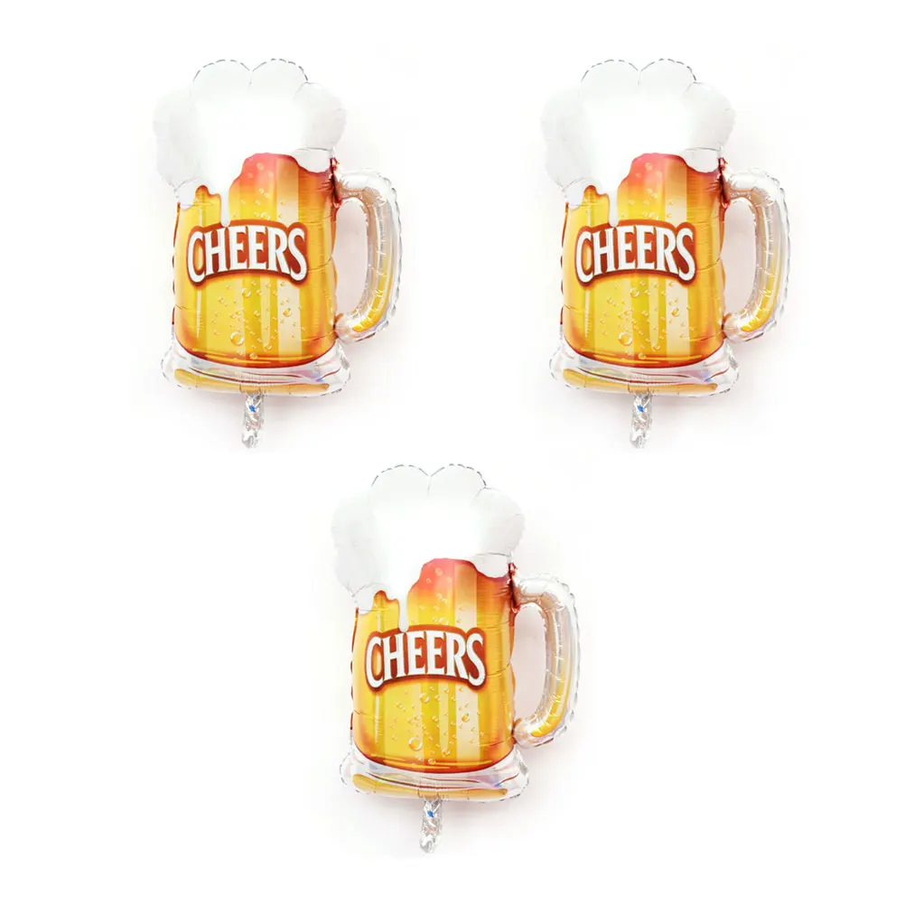 3 шт Вечерние шары из фольги пивная чашка жевательные для свадебных украшений