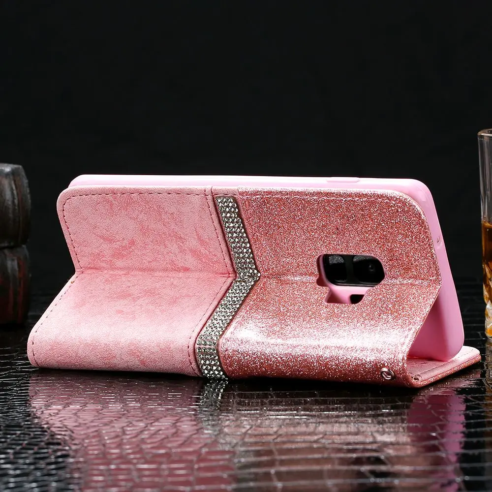 LCHULLE роскошный флип Кошелек из искусственной кожи чехол для Samsung Galaxy A6 J6 Plus 2018 A3 J5