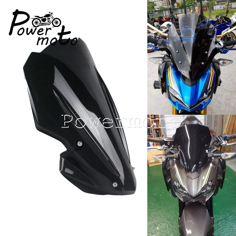 

Dark Tint Smoke Front Windshield Flyscreen Air Deflector For Kawasaki Z900 2017 2018 2019 Z 900 Touring Windscreen Flow Screen