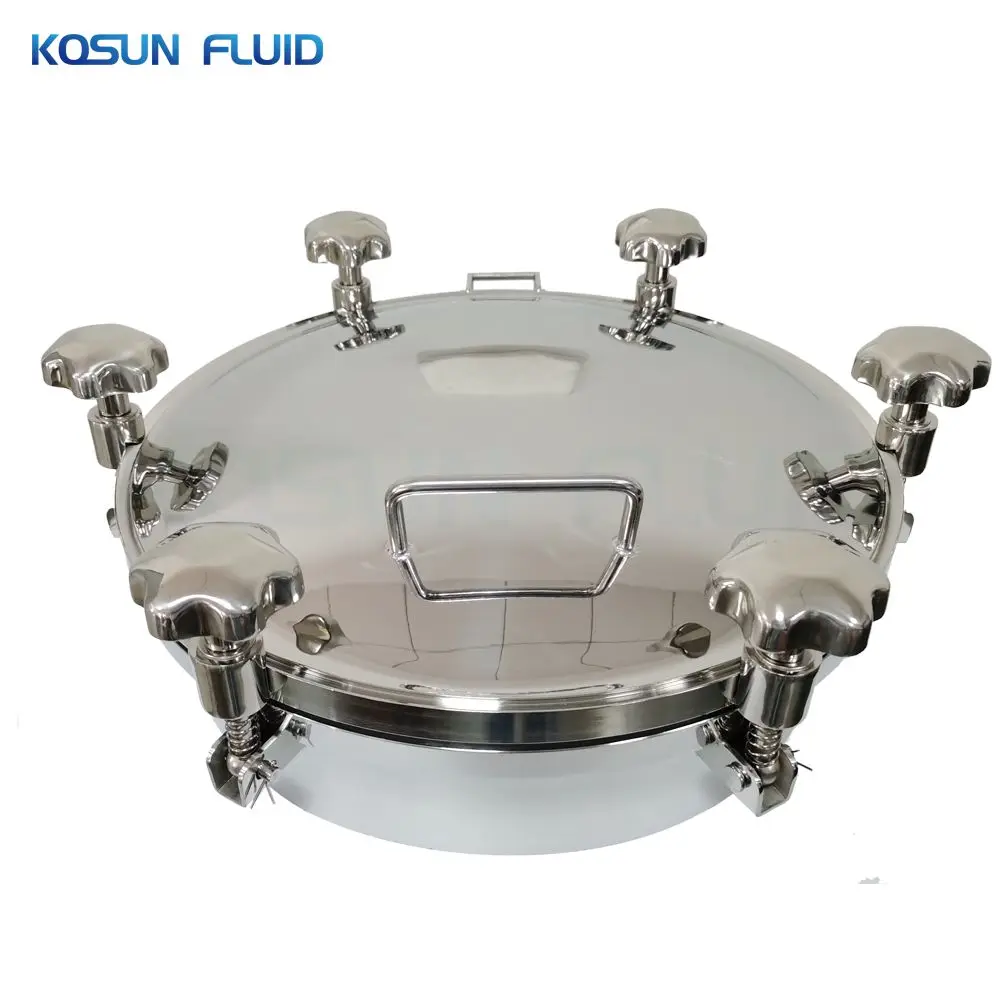 

sanitary stainless steel water tank square round Pressure manhole sanitary tank manway / cover