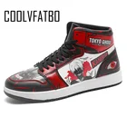 Кроссовки COOLVFATBO с аниме Токийский Гуль женские, повседневная обувь с высоким берцем для косплея канеки Кен из мультфильма аниме, кроссовки для бега 35-46