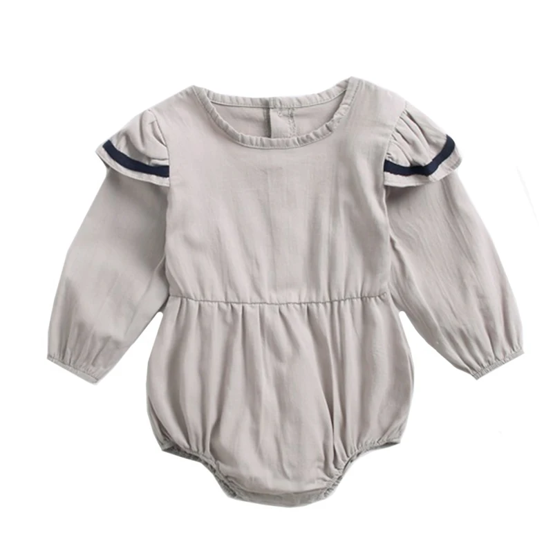 gray BRW8157 Клетчатая Одежда для маленьких джентльменов; Одежда для новорожденных; боди для детей; Модная хлопковая одежда для новорожденных - Цвет: gray BRW8157