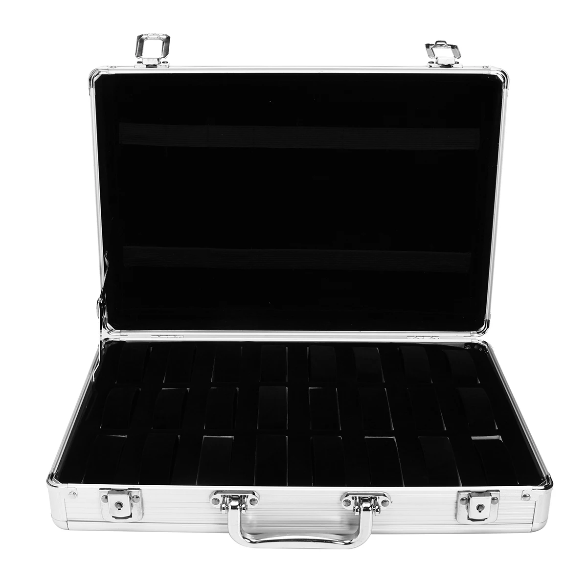 24 отделения в сетку алюминиевая коробка для часов витрина Ювелирная коллекция