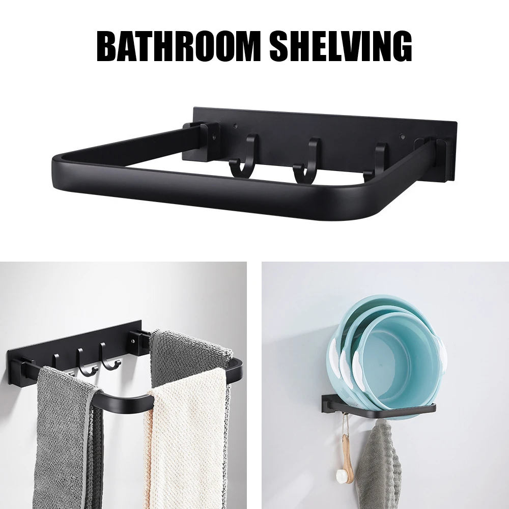 1 шт складной умывальник полки настенные стойки Алюминий Ванная комната