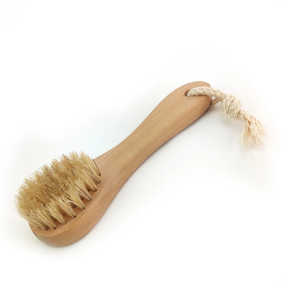 

Natural Bristles Exfoliating Face Brushes for Dry Brushing and Scrubbing