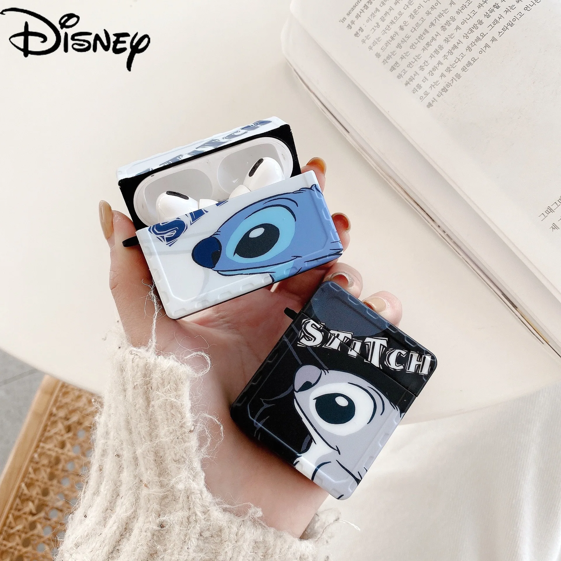 

Силиконовый чехол для наушников Apple, с мультяшным стичем для AirPods1/2/Pro3