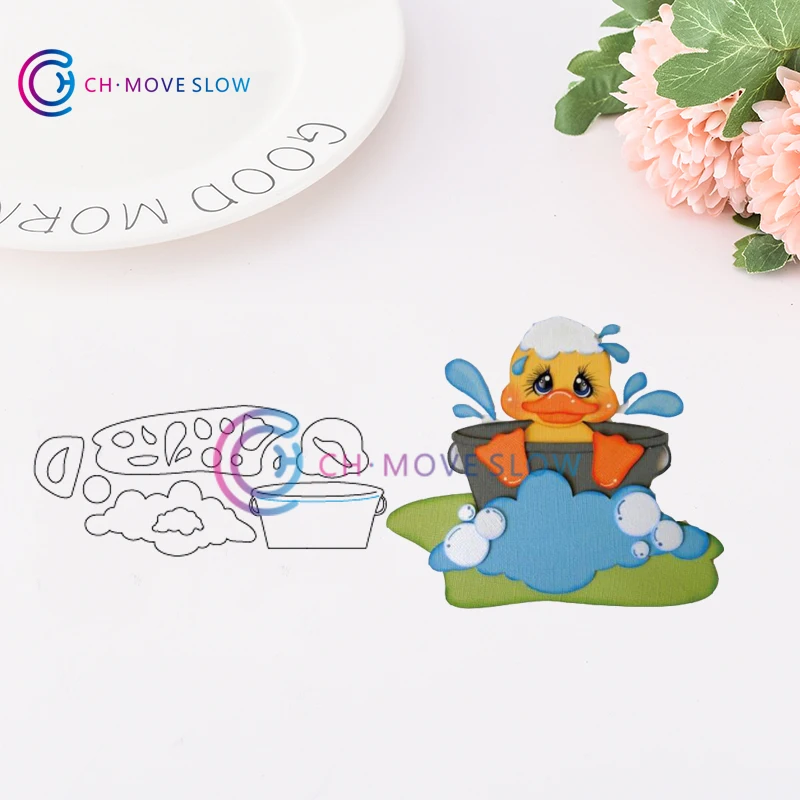 CH Little Duck металлические высечки для резки металла Скрапбукинг костюм размеров