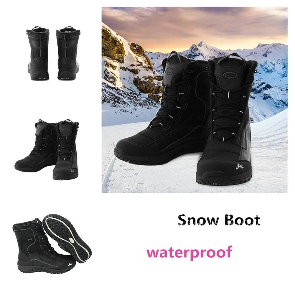 

Winter Children Boots On For Hiking Skiing Snowboarding Shoes Girl Boy Winter Valve Thermal Warming Lace Mid Boot Anti-slip
