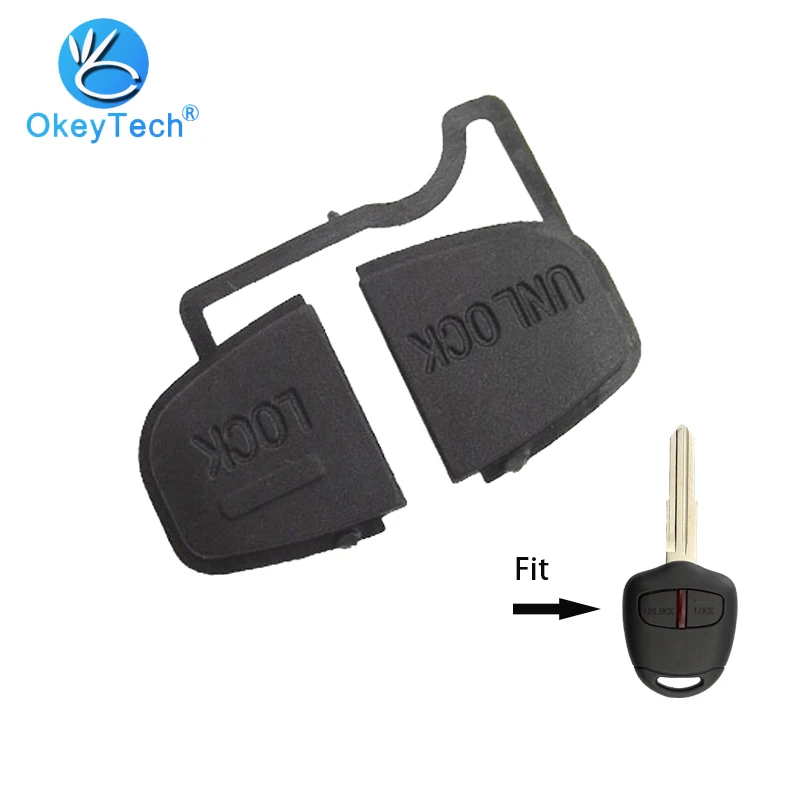 OkeyTech 20pcs/lot Button Pad for Mitsubishi Car Key Shell Cover Case Fob Repair Replacement Buttons | Автомобили и мотоциклы