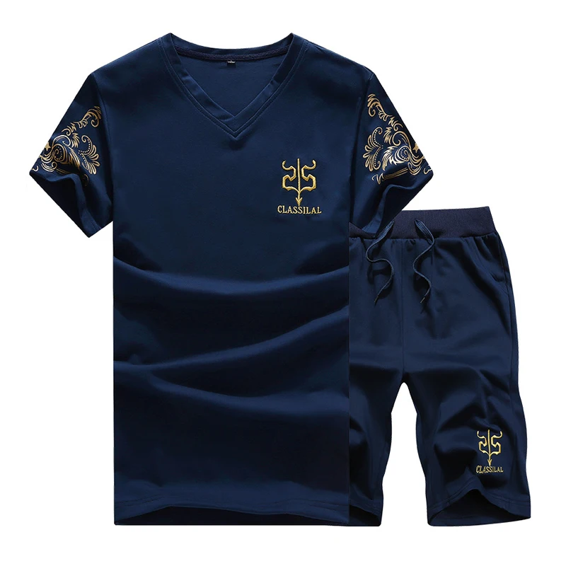 short sleeve Зимние флисовые толстовки для мужчин повседневные теплые толстовки с капюшоном мужской утолщенный спортивный костюм 2 шт. куртка+ брюки мужские Moleton Masculino - Цвет: short sleeve