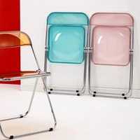 zq transparent chair acrylic dining chair ins milk tea shop restaurant studio photography crystal folding chair