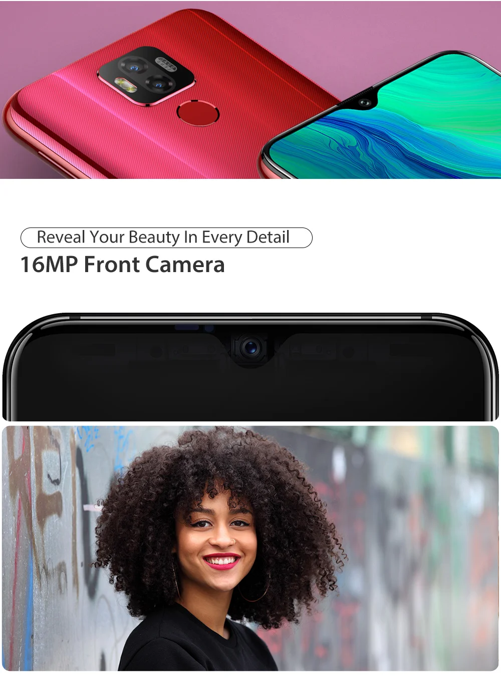 Ulefone power 6 Смартфон Android 9,0 Helio P35 Восьмиядерный 6350 мАч 6," 4 Гб 64 Гб 16 МП распознавание лица NFC 4G LTE Global Mobile P