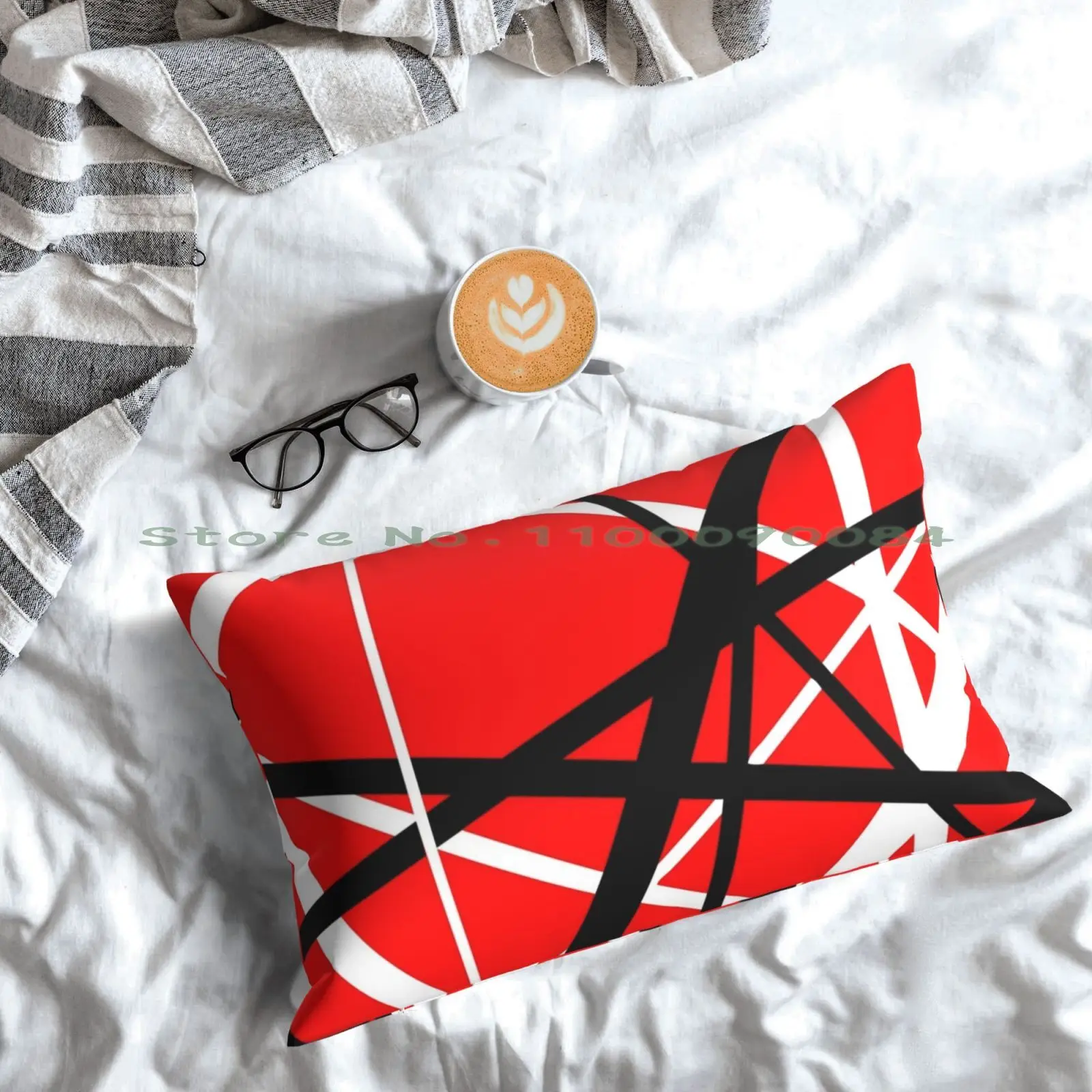 Подушка Frankenstrat чехол 20x30 50*75 диванная спальня в полоску музыкальный