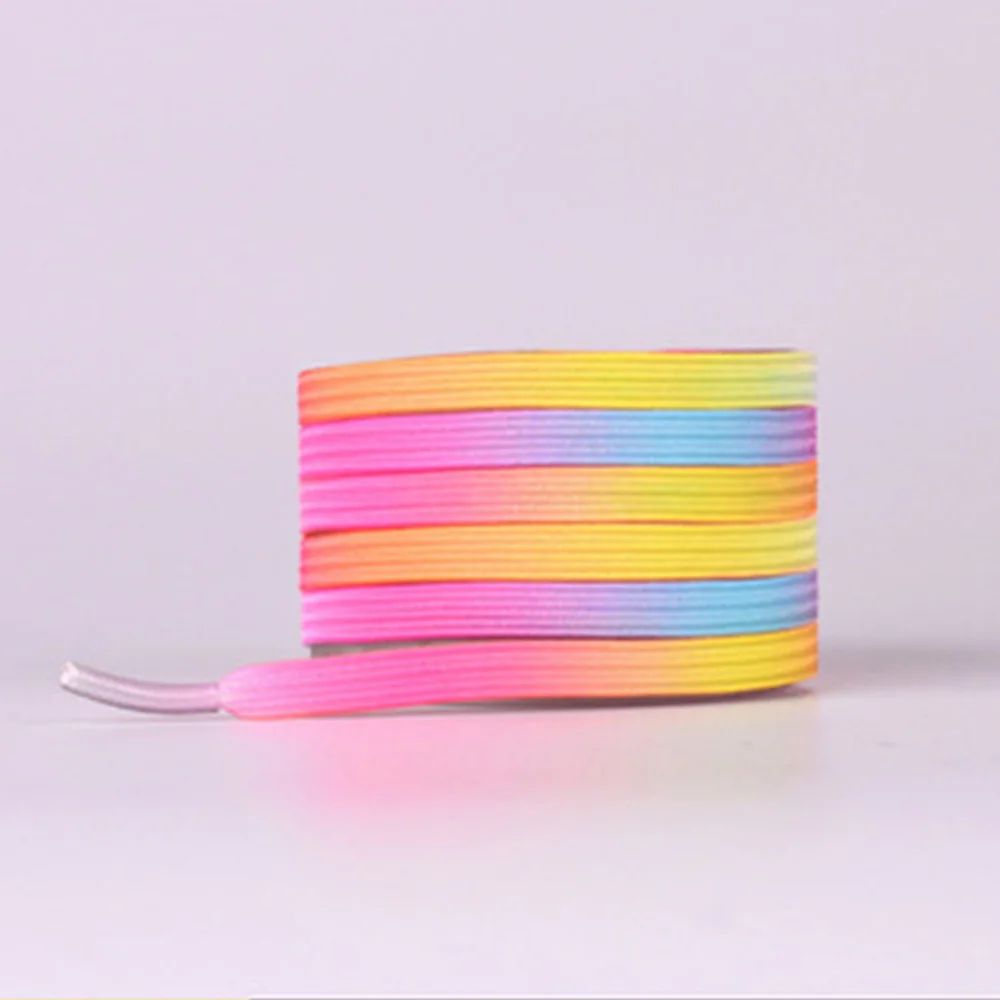 

New Elastic Shoelaces Flat Shoelaces Canvas Shoes Sports Shoes Colored Shoelaces Children And Adults General Shoelaces