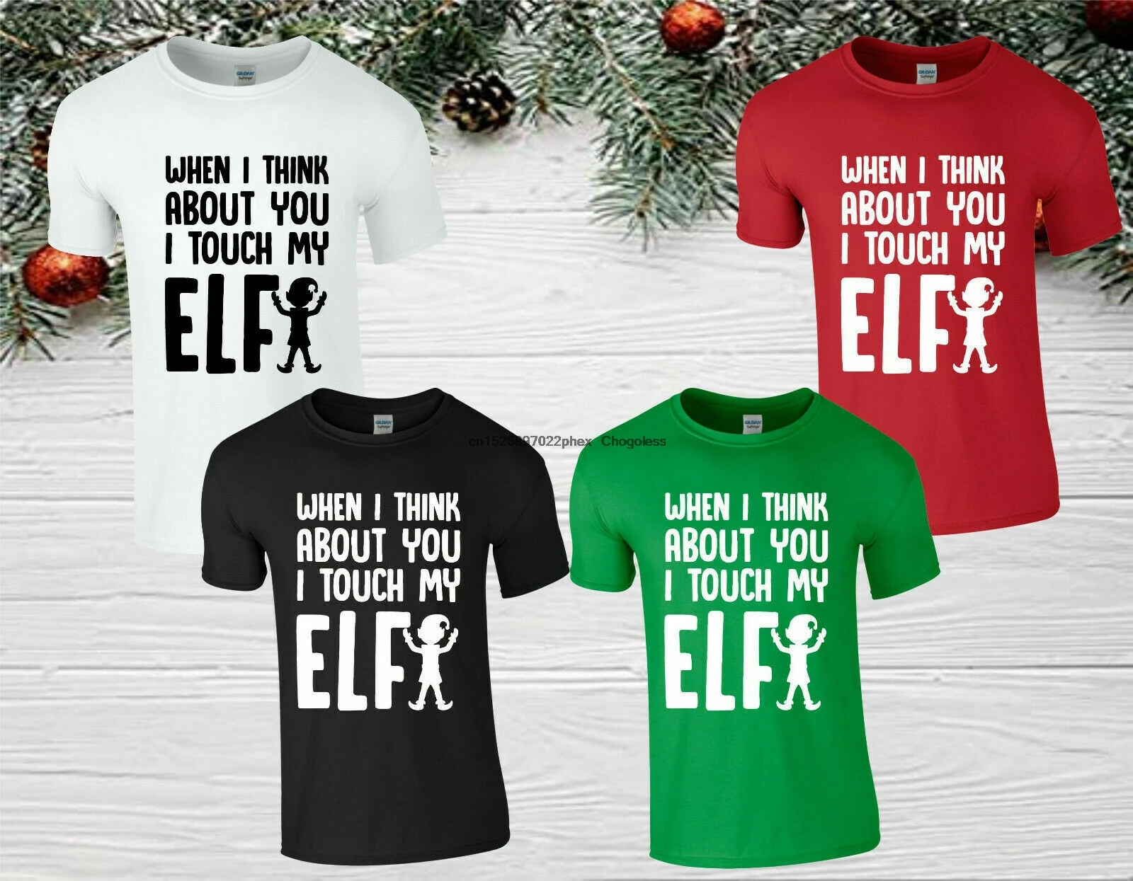 Когда я думаю что о вас я't Touch My футболка с эльфом забавные леггинсы