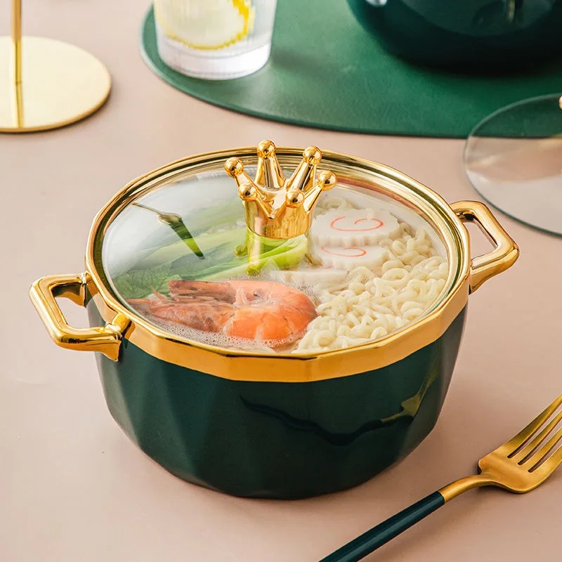 Керамическая миска в скандинавском стиле YMEEI стандартная антиожоговая кастрюля