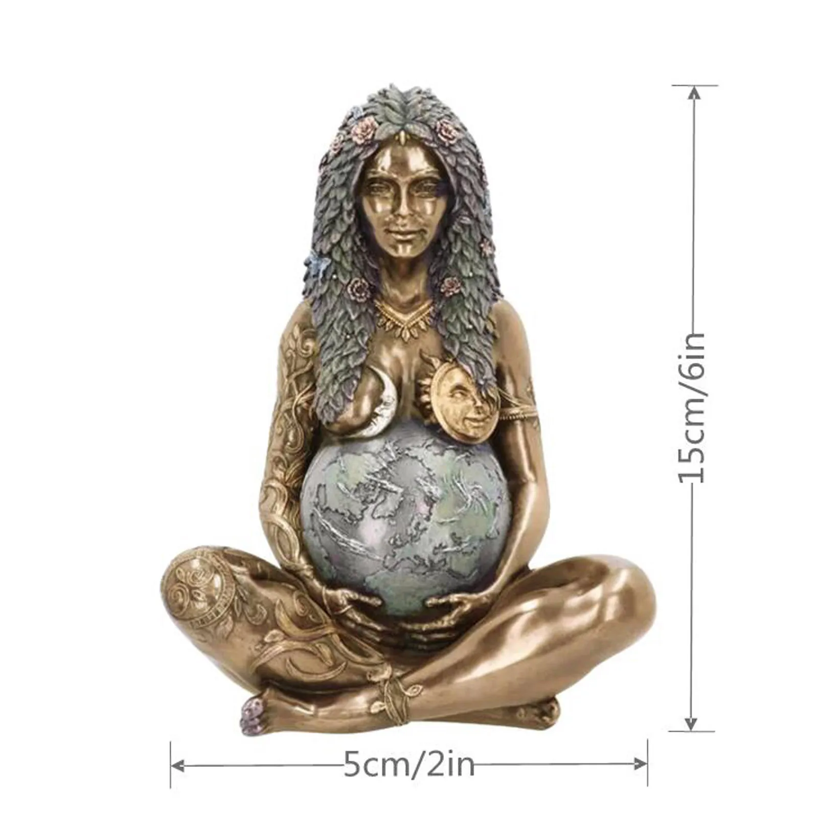 

Ghia Mother Earth Statue Earth Art Statue Figurine Mother Figurine Garden Ornament Goddess Statue For Gifts Outdoor Home Decor