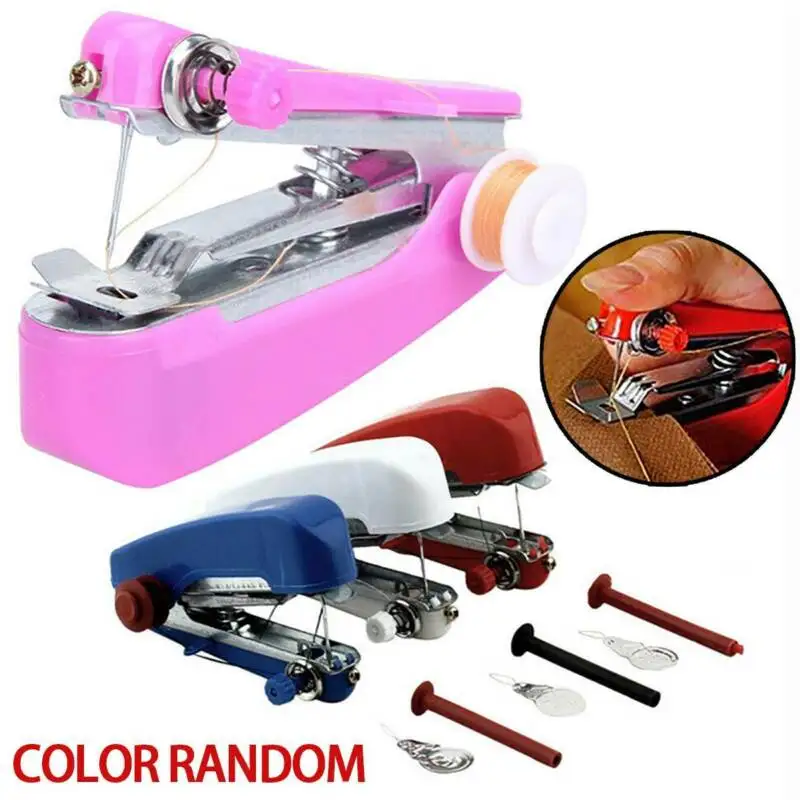 Портативная ручная швейная машина мини ткань для одежды Портативный карман