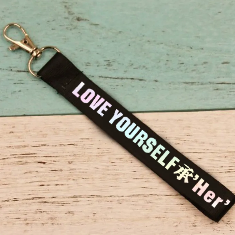 KPOP брелок с лазером Bangtan для мальчиков, брелок для ключей с надписью Love Yourself RAPMONSTER V JUNGKOOK JIMIN JHOPE RM, аксессуары для ключей