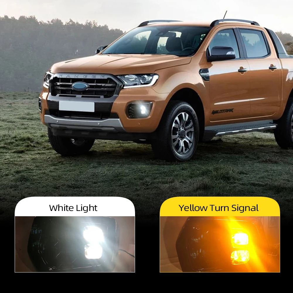 Автомобильная проблесковая автомобильный светильник светодиодный DRL Дневной