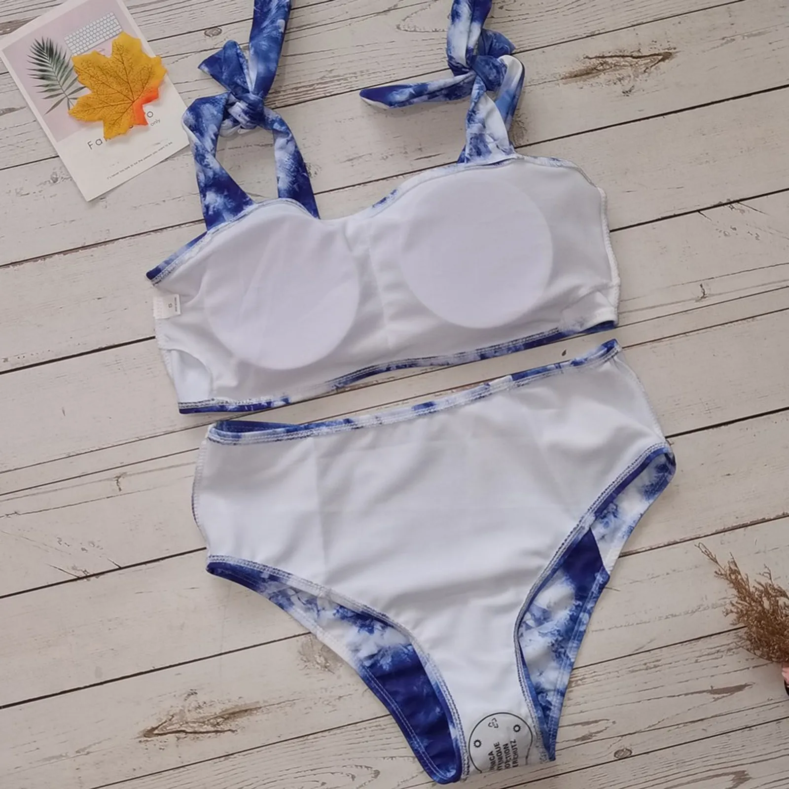 

NEW Bikini Brasileo Women Fashion Camisole Tie-dye Print Two-piece Swimsuit Bathing Suit Bikini Ropa De Mujer