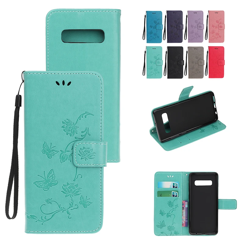 

Wallet Card Slot Leather Case For Samsung Galaxy Note 20 10 9 8 Pro S21 S20 S10 S9 S8 S7 S6 FE Ultra Lite Plus Solid Color Cases
