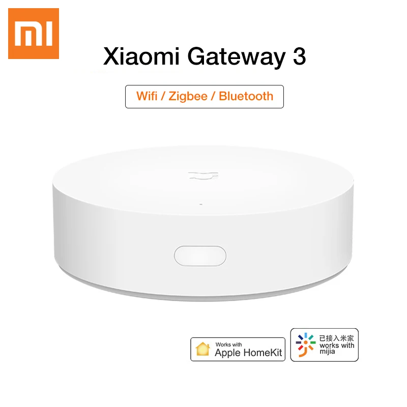 

Шлюз Xiaomi Mijia Smart Mi Gateway 3 ZigBee Wi-Fi Bluetooth сетчатый многорежимный концентратор дистанционное управление Домашняя безопасность для Mi Home Apple Homekit